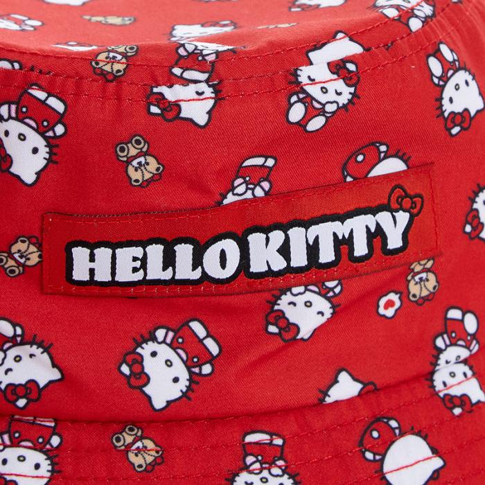 Red Hello Kitty Hello Kitty Kids Bucket Hat (Ruby Red Series) | CA_HK82693