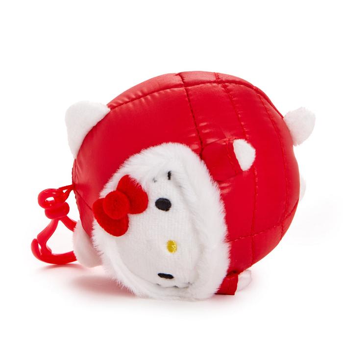 Red Hello Kitty Hello Kitty Mascot Clip (Winter Puffer Series) | CA_HK90328