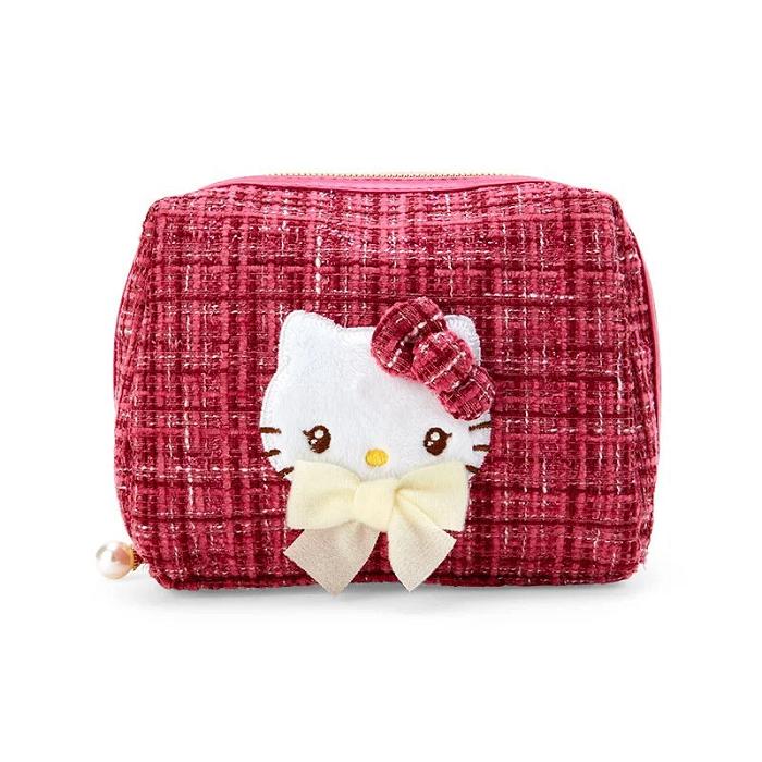 Red Hello Kitty Hello Kitty Mini Zipper (Winter Tweed Series) | CA_HK94846