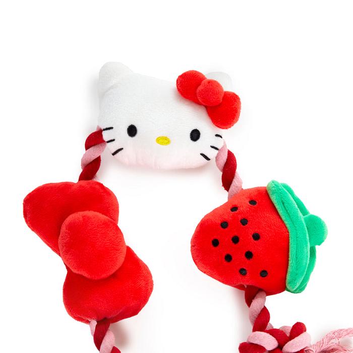 Red Hello Kitty Hello Kitty Pet Rope Toy (Strawberry and Bows) | CA_HK30926