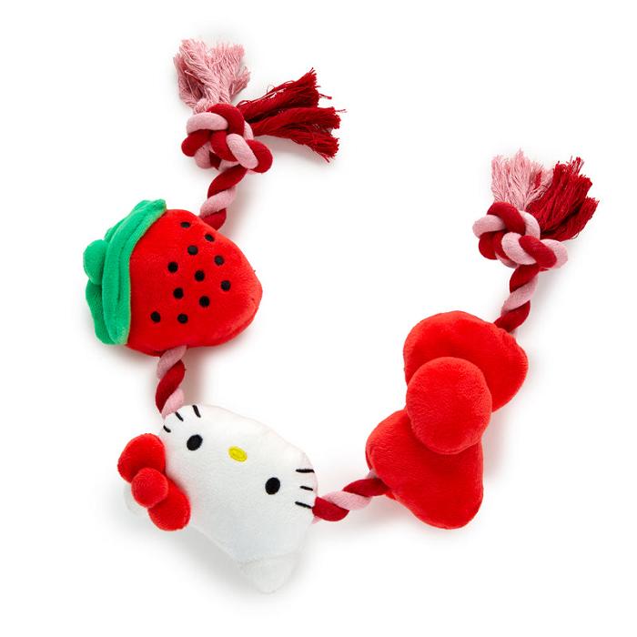 Red Hello Kitty Hello Kitty Pet Rope Toy (Strawberry and Bows) | CA_HK30926