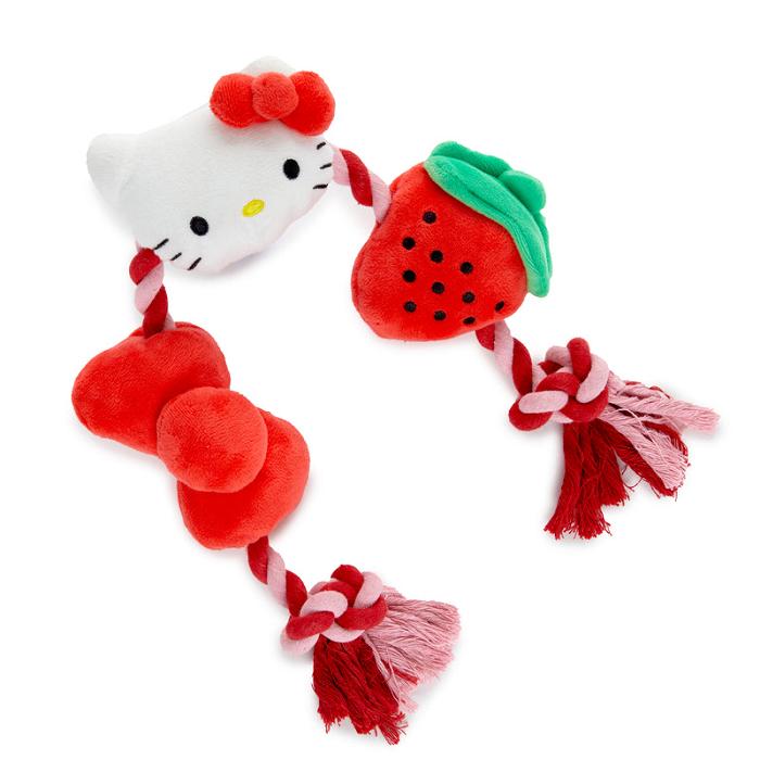 Red Hello Kitty Hello Kitty Pet Rope Toy (Strawberry and Bows) | CA_HK30926