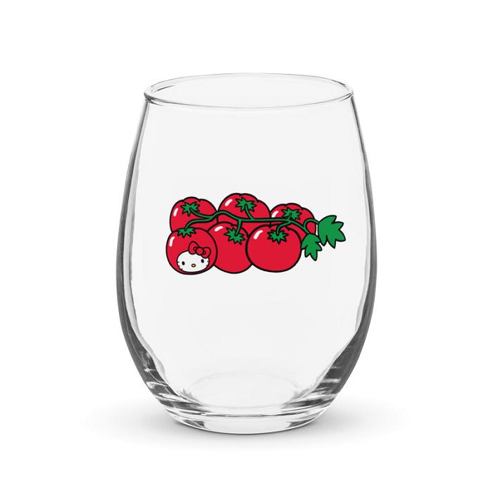 Red Hello Kitty Hello Kitty Tomato Glass Tumbler | CA_HK86525