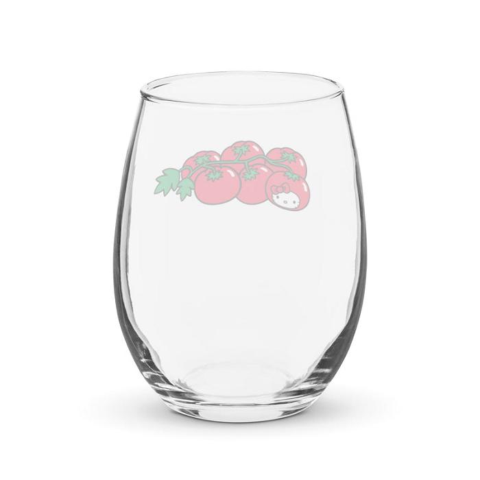 Red Hello Kitty Hello Kitty Tomato Glass Tumbler | CA_HK86525