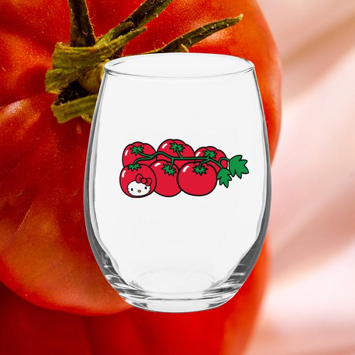 Red Hello Kitty Hello Kitty Tomato Glass Tumbler | CA_HK86525