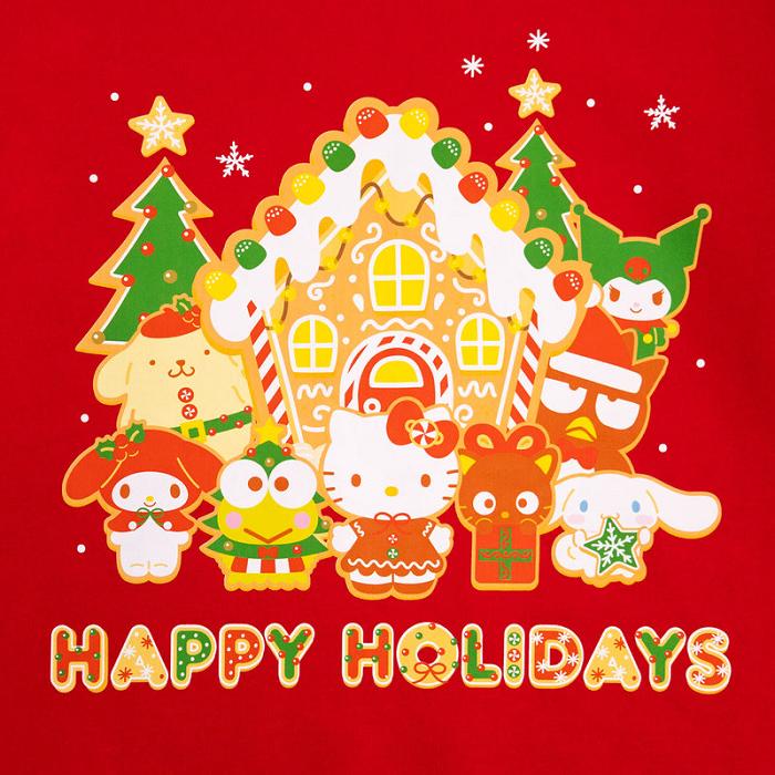 Red Hello Kitty Hello Kitty and Friends x JapanLA Gingerbread Holiday Sweater | CA_HK32515