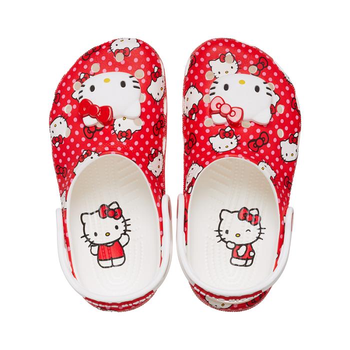 Red Hello Kitty Hello Kitty x Crocs Kids Red Classic Clog | CA_HK35837