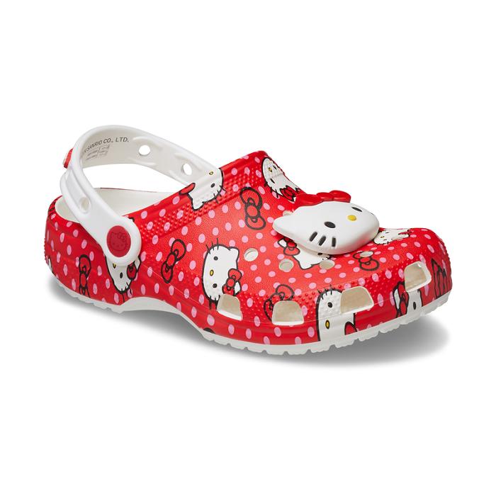 Red Hello Kitty Hello Kitty x Crocs Kids Red Classic Clog | CA_HK35837