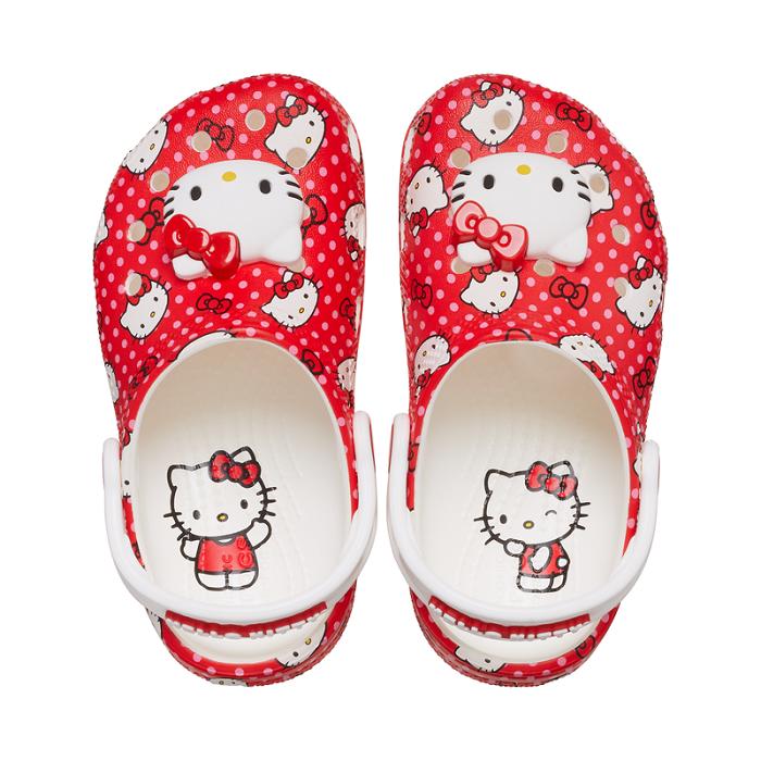 Red Hello Kitty Hello Kitty x Crocs Toddler Red Classic Clog | CA_HK62872