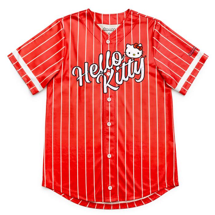 Red Hello Kitty Hello Kitty x JapanLA Baseball Jersey | CA_HK81834