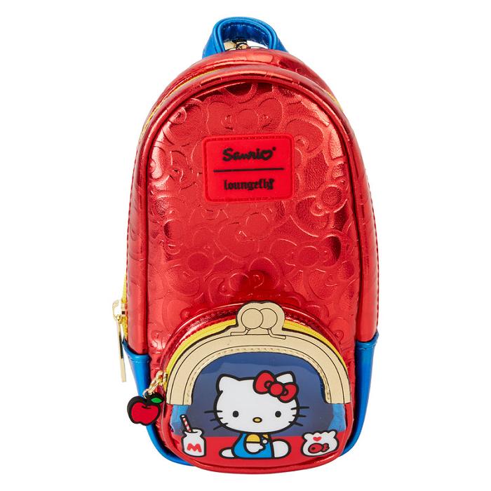 Red Hello Kitty Hello Kitty x Loungefly 50th Anniversary Classic Mini Backpack Pencil Case | CA_HK65142