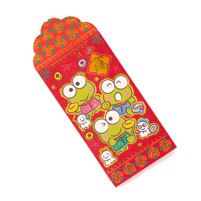 Red Hello Kitty Keroppi 8-pc Vertical Enclosure Envelopes (Red) | CA_HK83422