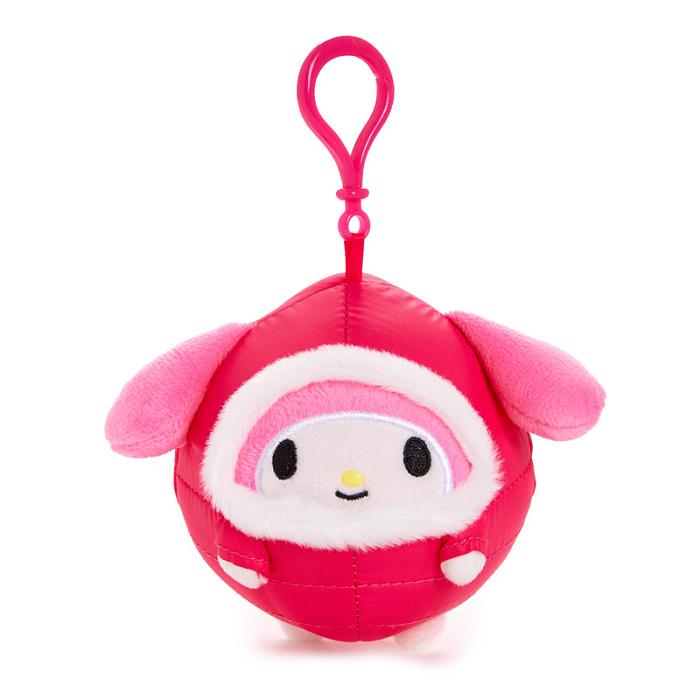 Red Hello Kitty My Melody Mascot Clip (Winter Puffer Series) | CA_HK37241