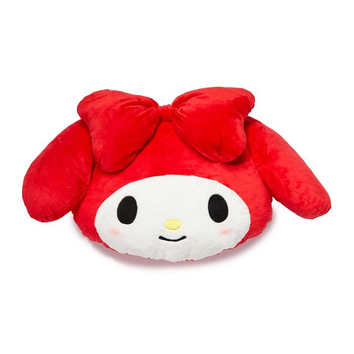 Red Hello Kitty My Melody Oversized Face Plush (Just Lounging Series) | CA_HK75336