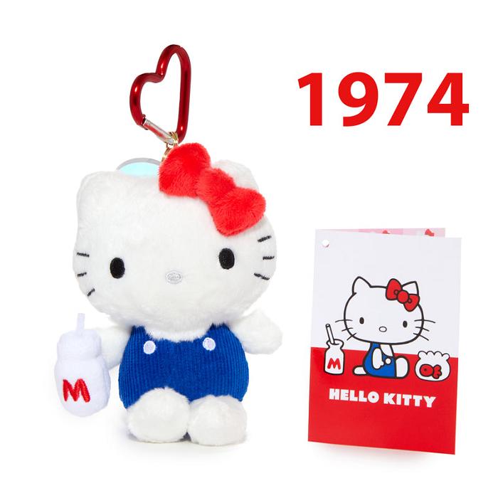 Red / Blue Hello Kitty Hello Kitty 50th Anniversary Plush Mascot (1974) | CA_HK64120