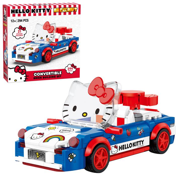 Red / Blue Hello Kitty Hello Kitty x Brickcraft Custom Convertible Building Set | CA_HK59304