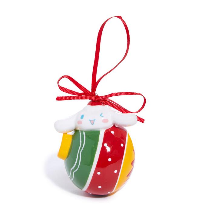 Red / Green Hello Kitty Hello Kitty and Cinnamoroll 2-pc Holiday Ceramic Ornament Set (Red) | CA_HK15244