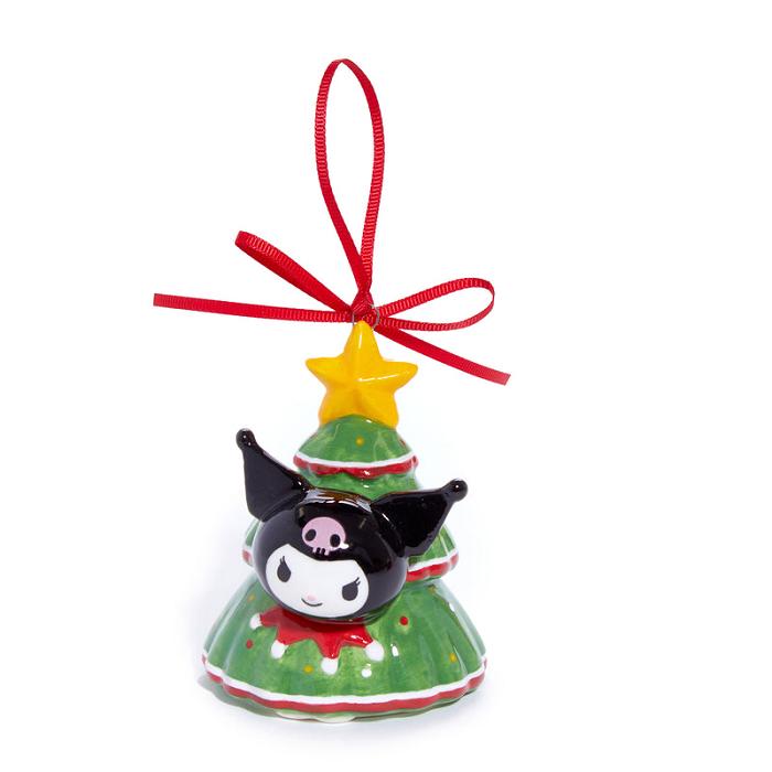 Red / Green Hello Kitty Hello Kitty and Kuromi 2-pc Holiday Ceramic Ornament Set (Red) | CA_HK56301