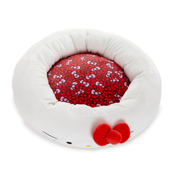 Red / White Hello Kitty Hello Kitty Classic Pet Bolster Bed (Small) | CA_HK74052