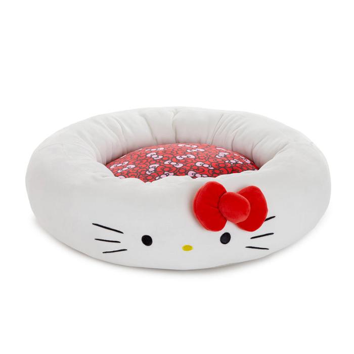 Red / White Hello Kitty Hello Kitty Classic Pet Bolster Bed (Small) | CA_HK74052