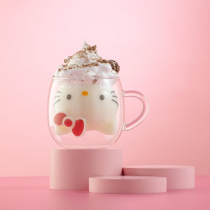 Silve Hello Kitty Hello Kitty 3D Double Wall Coffee Mug | CA_HK95800