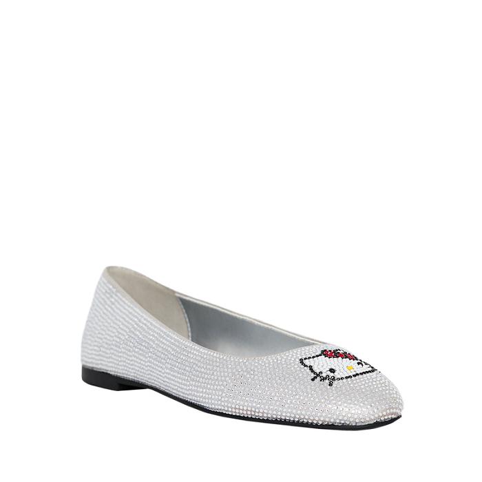 Silver Hello Kitty Hello Kitty x Katy Perry Crystal Ballet Flat (Silver) | CA_HK11850