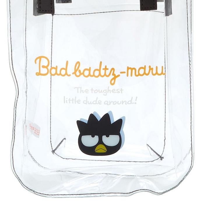 White Hello Kitty Badtz-maru Clear 2-Way Mini | CA_HK79621