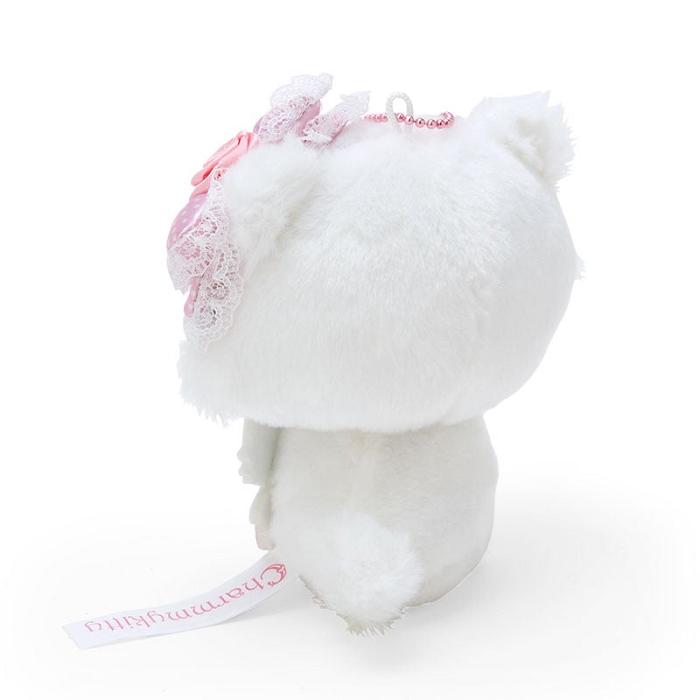 White Hello Kitty Charmmy Kitty Plush Mascot Keychain | CA_HK22682