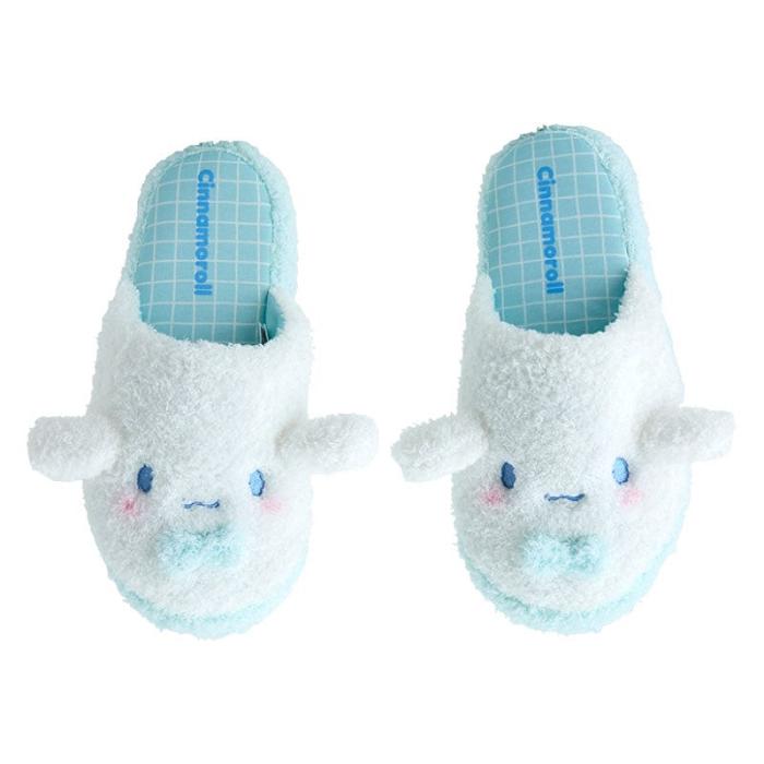 White Hello Kitty Cinnamoroll Cozy Sherpa Adult Slippers | CA_HK67679