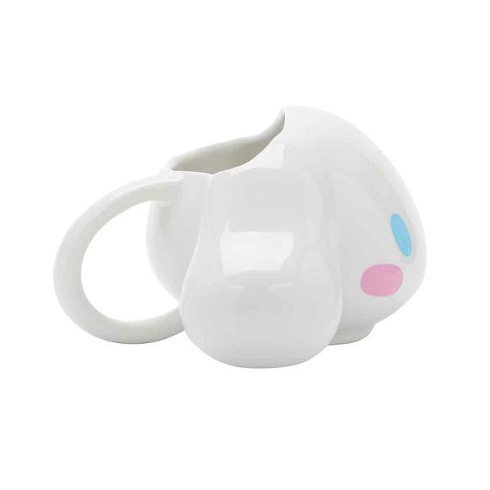 White Hello Kitty Cinnamoroll Face Sculpted Mug | CA_HK85086