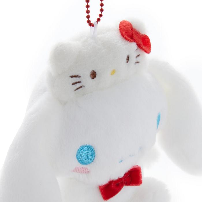 White Hello Kitty Cinnamoroll Mascot Bag Charm (Hello Kitty 50th Anniv.) | CA_HK56769