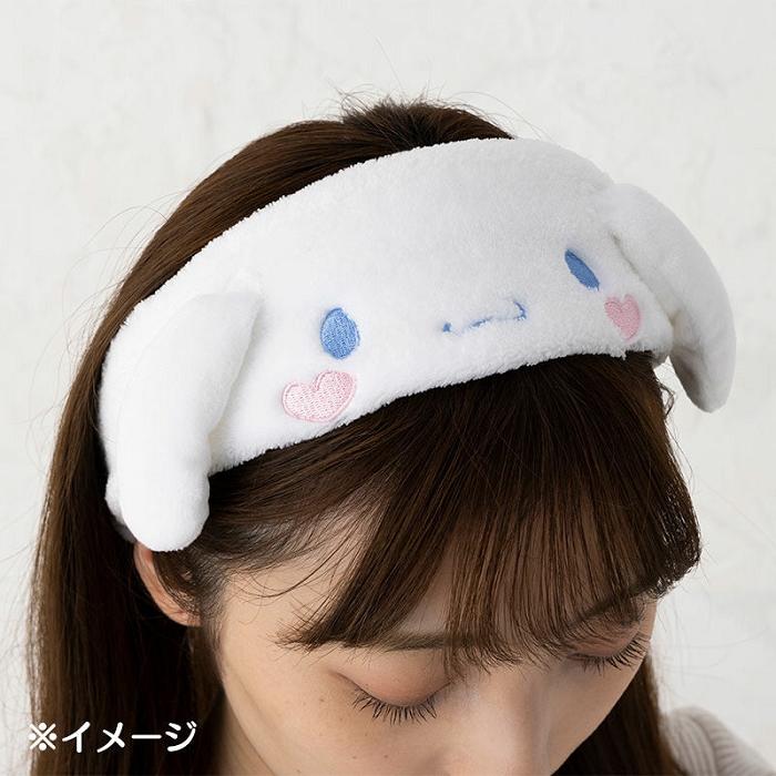 White Hello Kitty Cinnamoroll Plush Headband | CA_HK82949