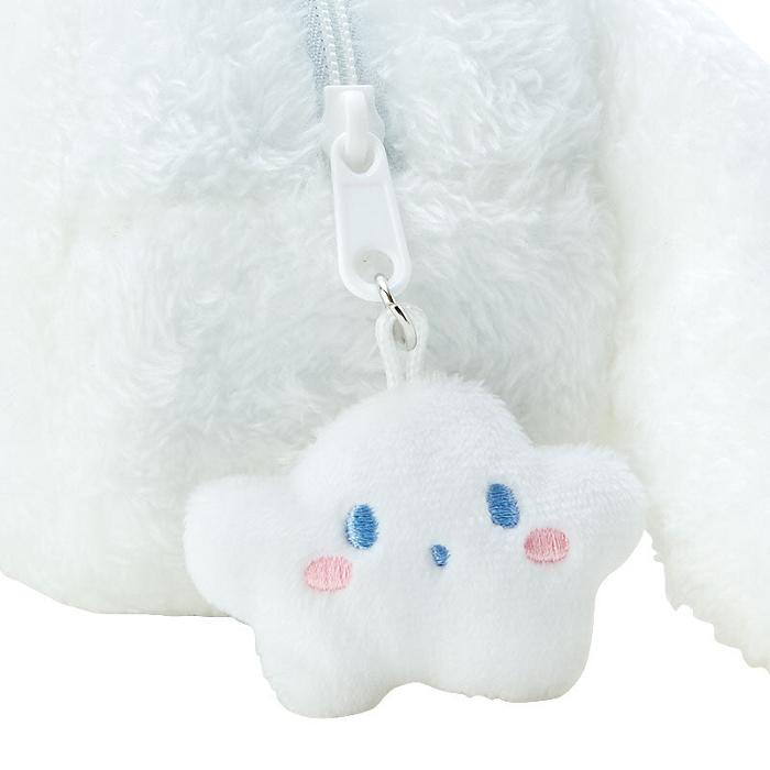 White Hello Kitty Cinnamoroll Plush Zipper (Poron Cloud Series) | CA_HK92861