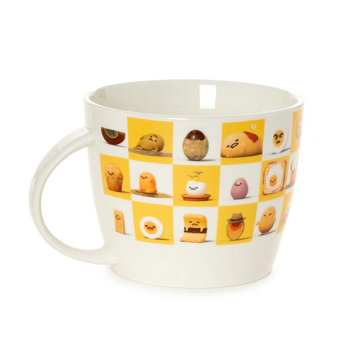 White Hello Kitty Gudetama Ceramic Mug (An Eggcellent Adventure Series) | CA_HK76490