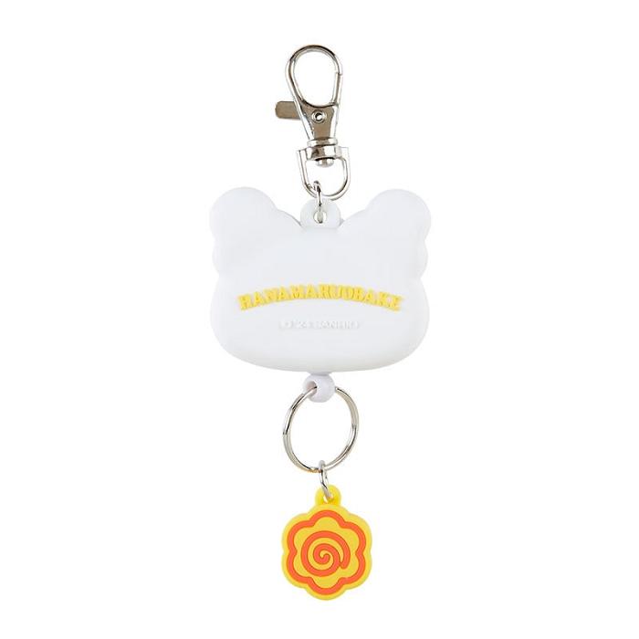 White Hello Kitty Hanamaruobake Bestie Face Badge Reel | CA_HK42282