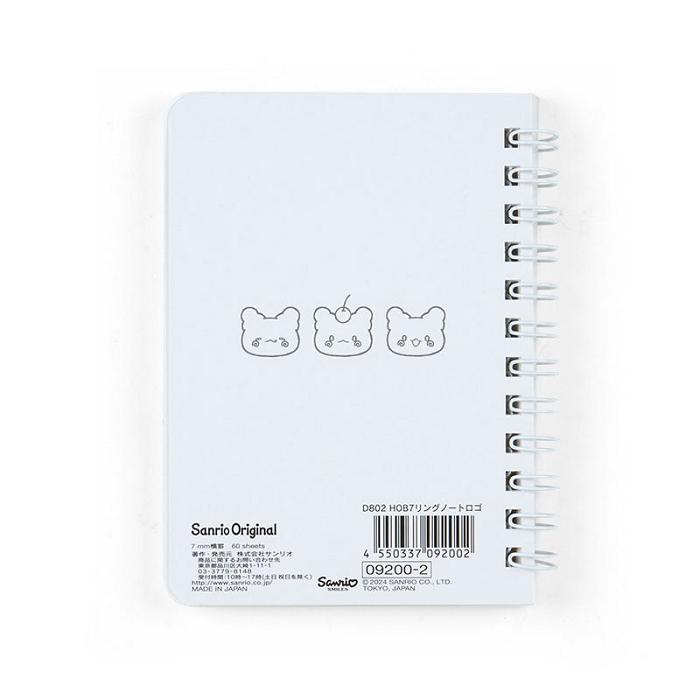 White Hello Kitty Hanamaruobake Compact Ruled Notebook | CA_HK88577