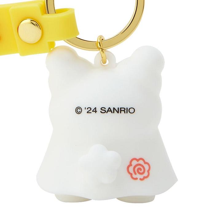 White Hello Kitty Hanamaruobake Signature Keychain | CA_HK82330