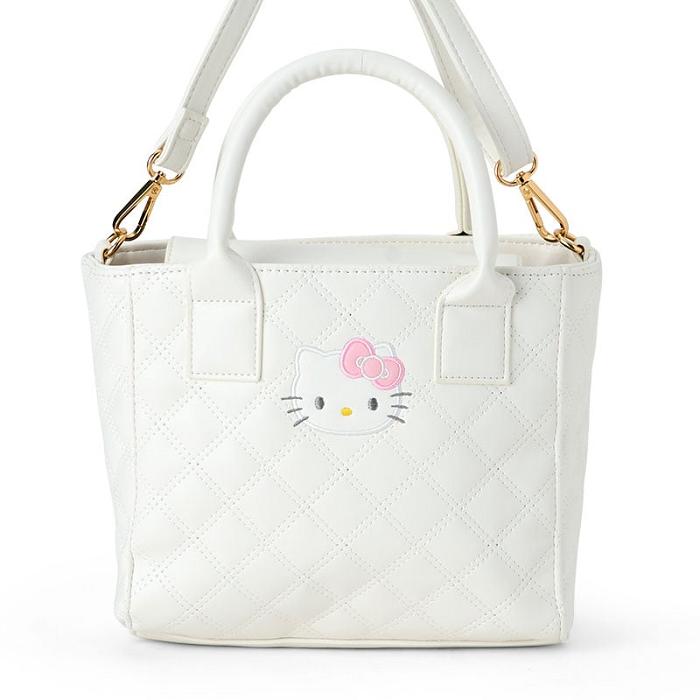 White Hello Kitty Hello Kitty 2-Way Mini Quilted | CA_HK37965