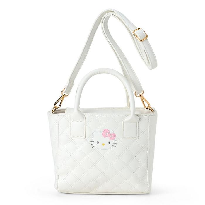 White Hello Kitty Hello Kitty 2-Way Mini Quilted | CA_HK37965