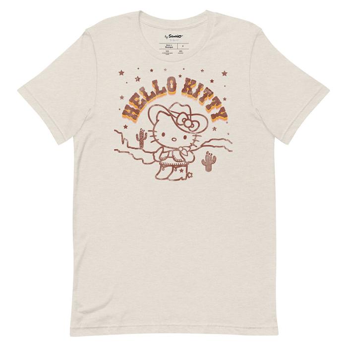 White Hello Kitty Hello Kitty Desert Rodeo Tee | CA_HK88860