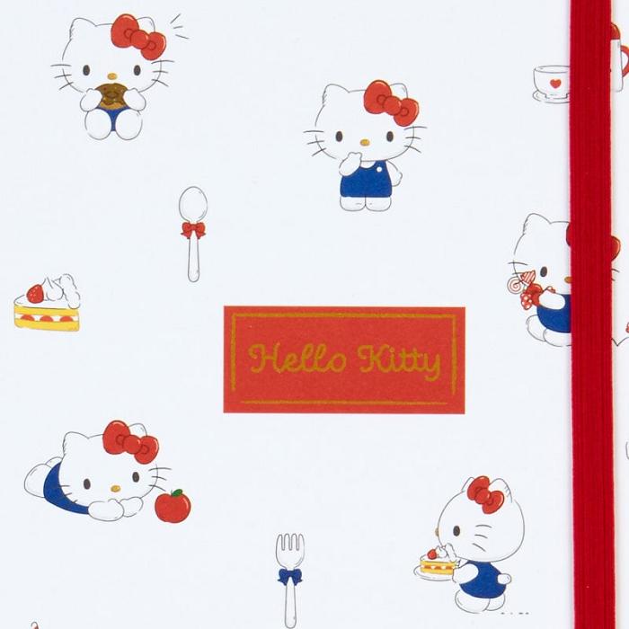 White Hello Kitty Hello Kitty Lined Notebook (Elastic Closure) | CA_HK28100