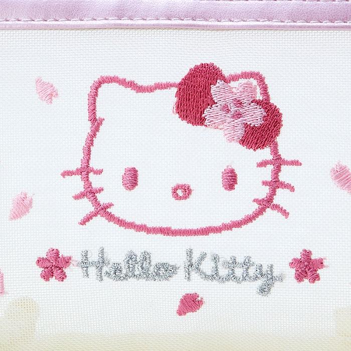 White Hello Kitty Hello Kitty Mesh Zipper (Pink Sakura Series) | CA_HK47563