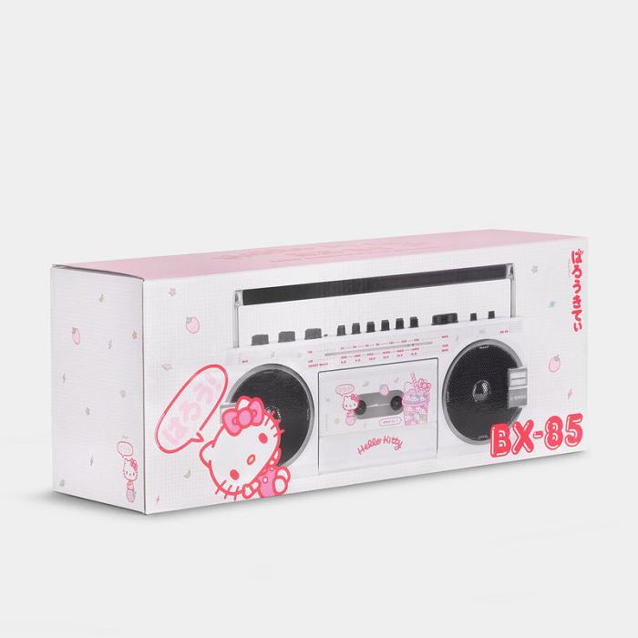 White Hello Kitty Hello Kitty Strawberry Kawaii BX-85 Bluetooth Cassette Player Boombox | CA_HK41406