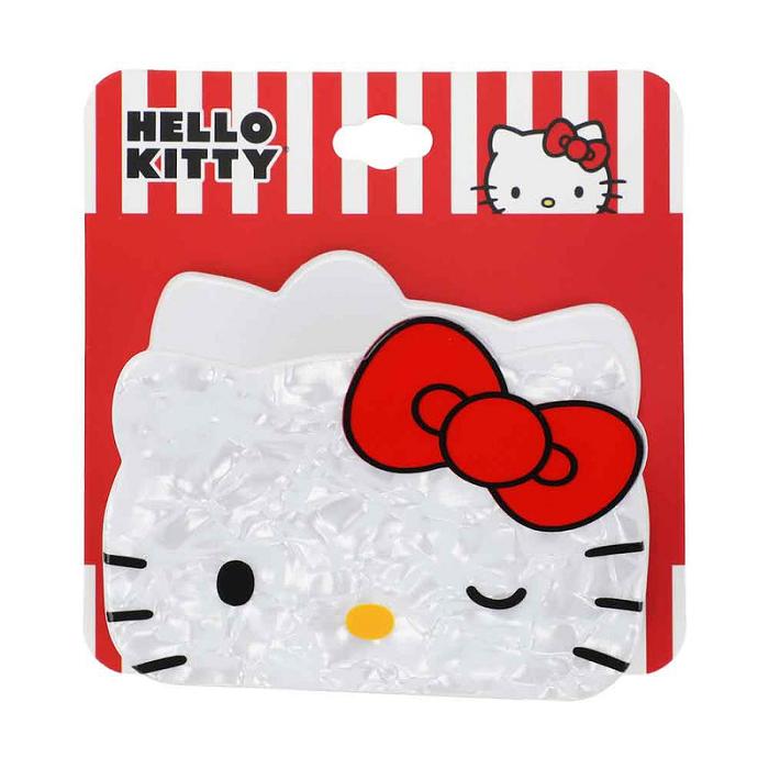 White Hello Kitty Hello Kitty Winking Hair Clip | CA_HK19823