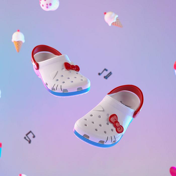 White Hello Kitty Hello Kitty x Crocs Adult I Am Classic Clog | CA_HK26428