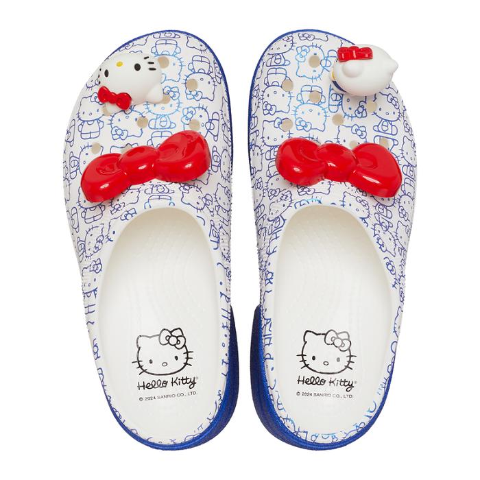 White Hello Kitty Hello Kitty x Crocs Adult Siren Heeled Clog | CA_HK96523