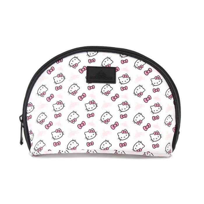 White Hello Kitty Hello Kitty x Impressions Vanity Clutch Set (White) | CA_HK28552