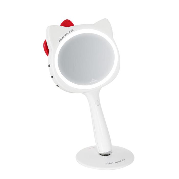 White Hello Kitty Hello Kitty x Impressions Vanity LED Handheld Mirror | CA_HK22924