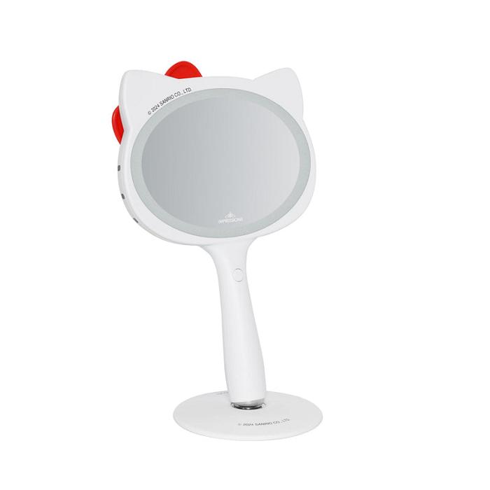 White Hello Kitty Hello Kitty x Impressions Vanity LED Handheld Mirror | CA_HK22924