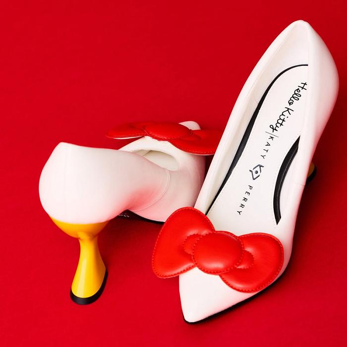 White Hello Kitty Hello Kitty x Katy Perry Bow Heel (White) | CA_HK15277